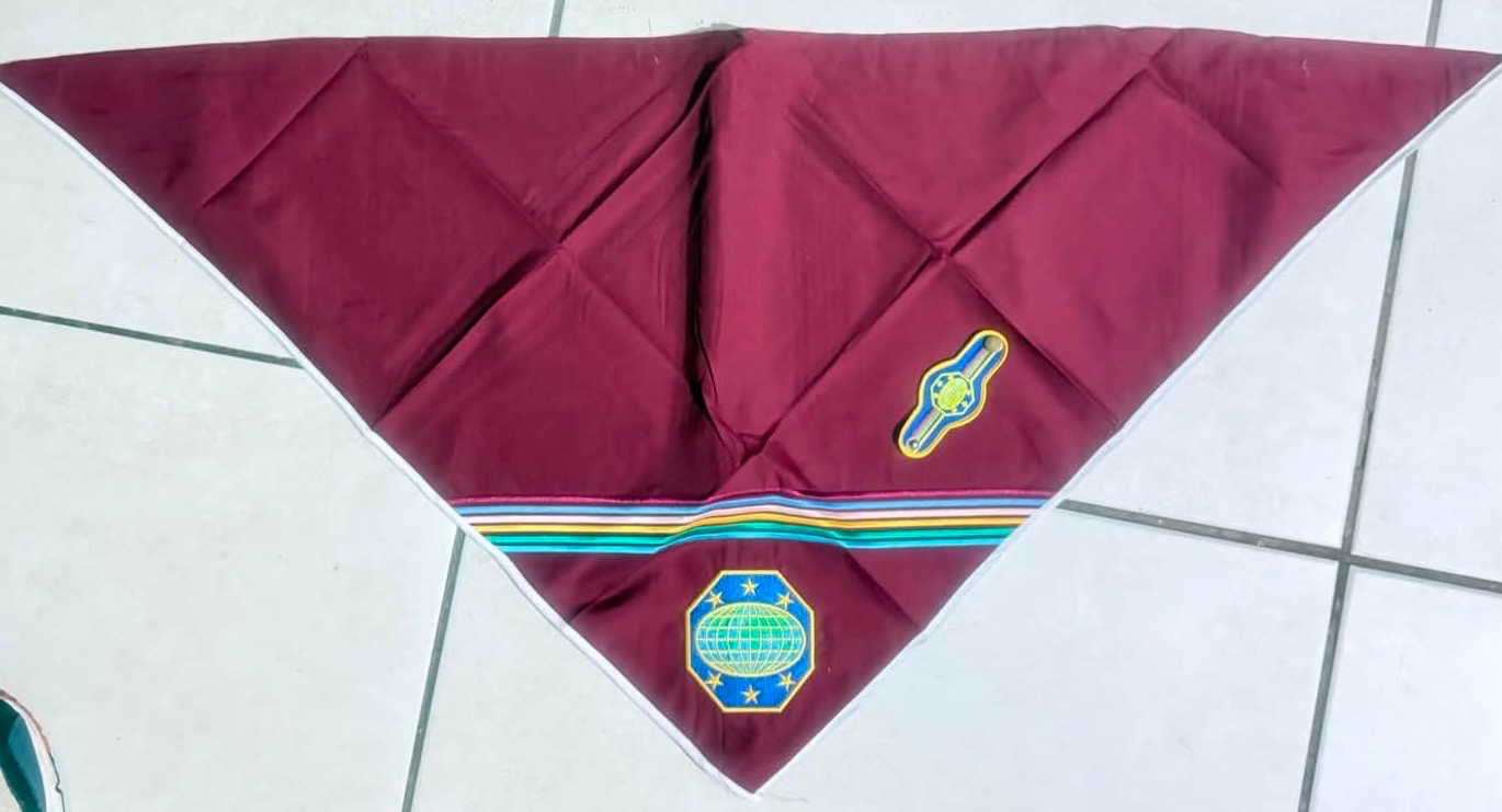 MG Adventurer scarf                      ( Embroidered, With White Edging )