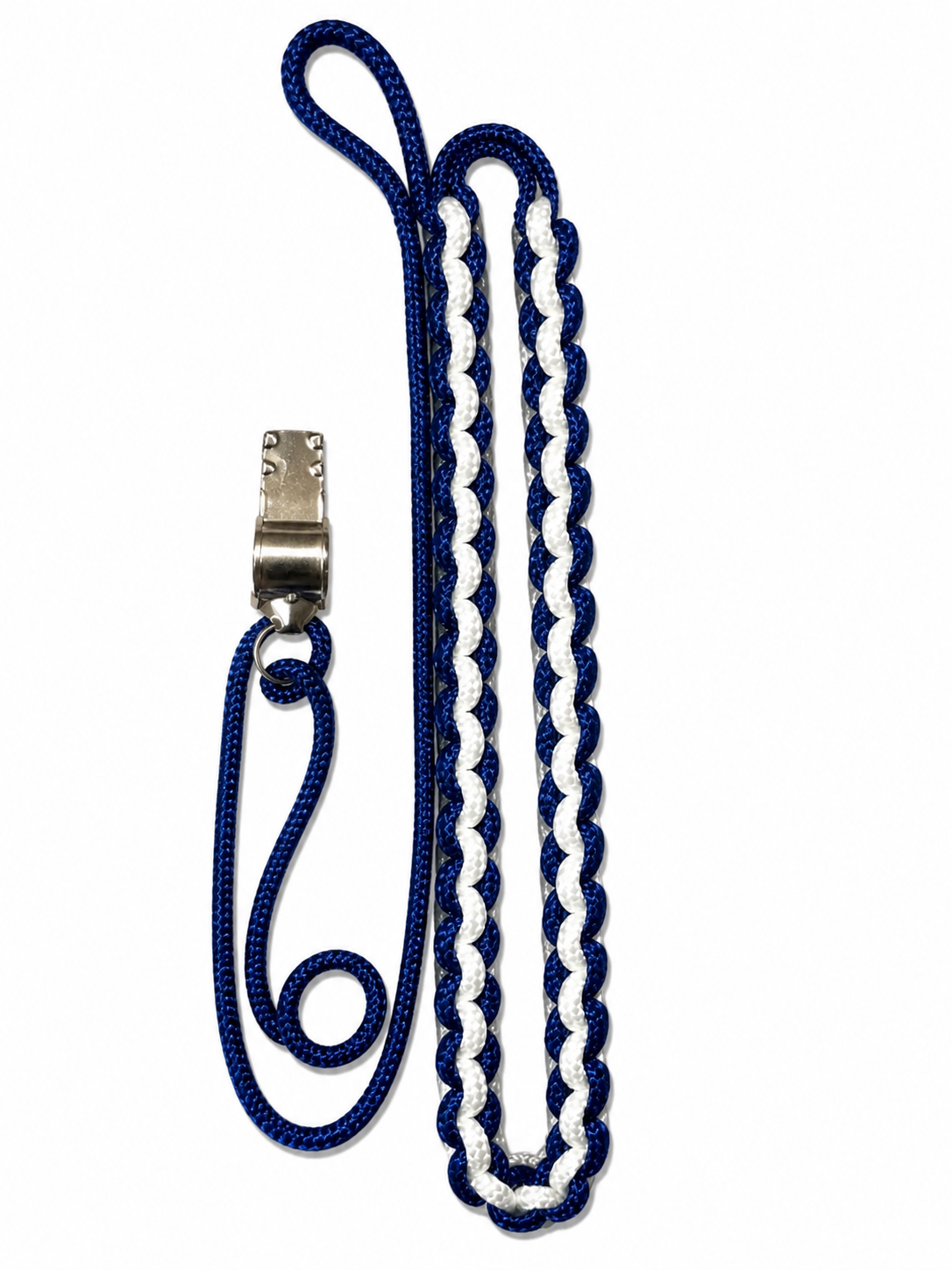 Pathfinder Director Lanyard (White and Blue) with branded Whistle