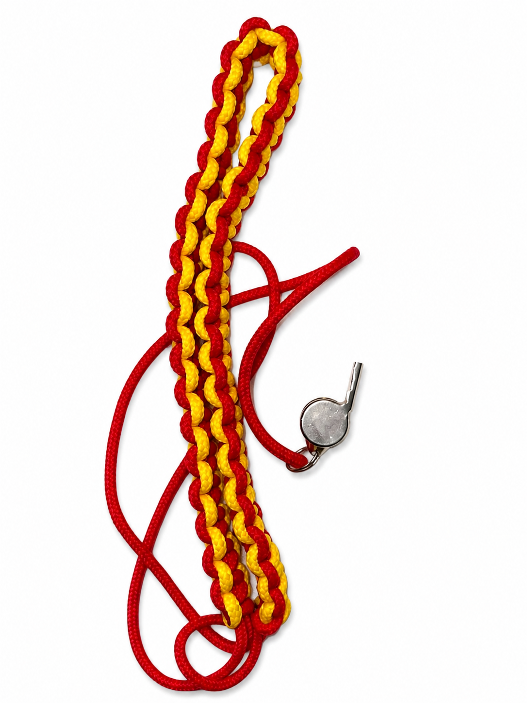 Pathfinder Master Guide Lanyard (Red and Gold) with Whistle