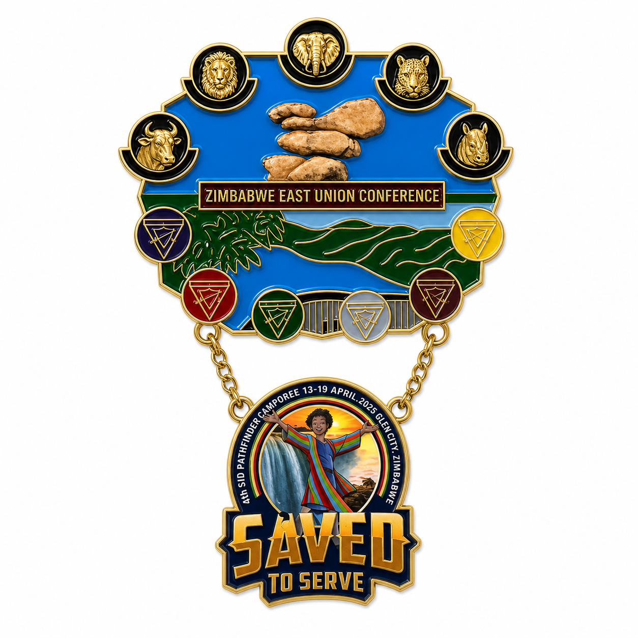 SID Pathfinder Camporee Pin – “Saved to Serve”